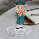 Custom Photo Happy Graduation Kids - Gift For Children, Grandkids - Personalized Acrylic Shaking Stand