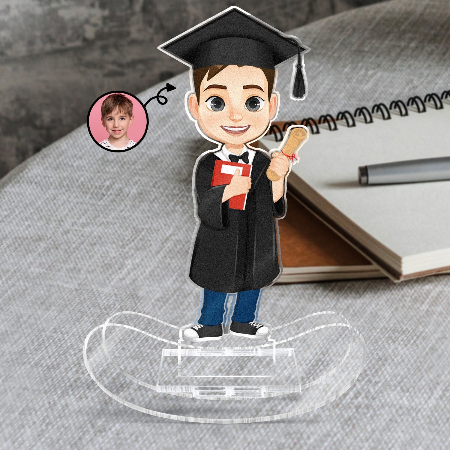 Custom Photo Happy Graduation Kids - Gift For Children, Grandkids