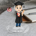 Custom Photo Happy Graduation Kids - Gift For Children, Grandkids - Personalized Acrylic Shaking Stand