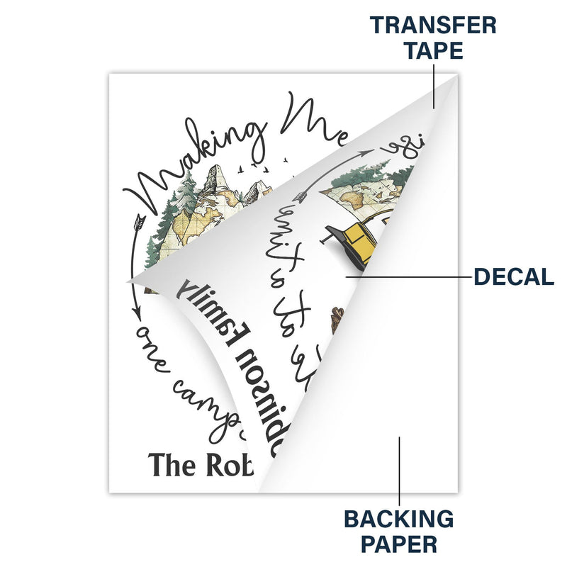 Et je vais dans la forêt - Cadeau pour les amateurs de camping - Autocollant de camping personnalisé, autocollant de décoration