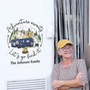 Et je vais dans la forêt - Cadeau pour les amateurs de camping - Autocollant de camping personnalisé, autocollant de décoration