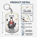 Custom Photo Happy Graduation - Graduation Gift For Friends, Family - Personalized Aluminum Keychain