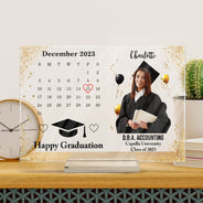 Custom Photo Happy Graduation - Graduation Gift For Friends, Family - Personalized Horizontal Rectangle Acrylic Plaque