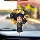 Custom Photo Happy Graduation - Gift For Friends, Children - Personalized Acrylic Car Hanger