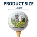 Custom Photo A Great Golfer And The Best Score Of His Life Live Here - Gift For Couples - Personalized Golf Ball