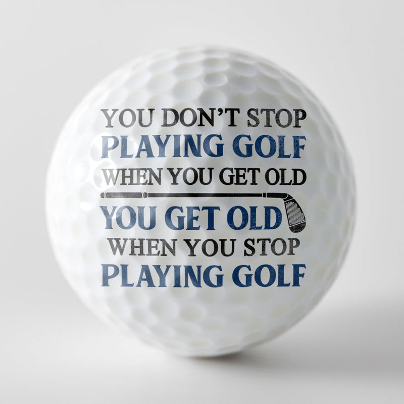 That's What I Do I Play Golf & I Know Things - Gift For Golfer - Personalized Golf Ball