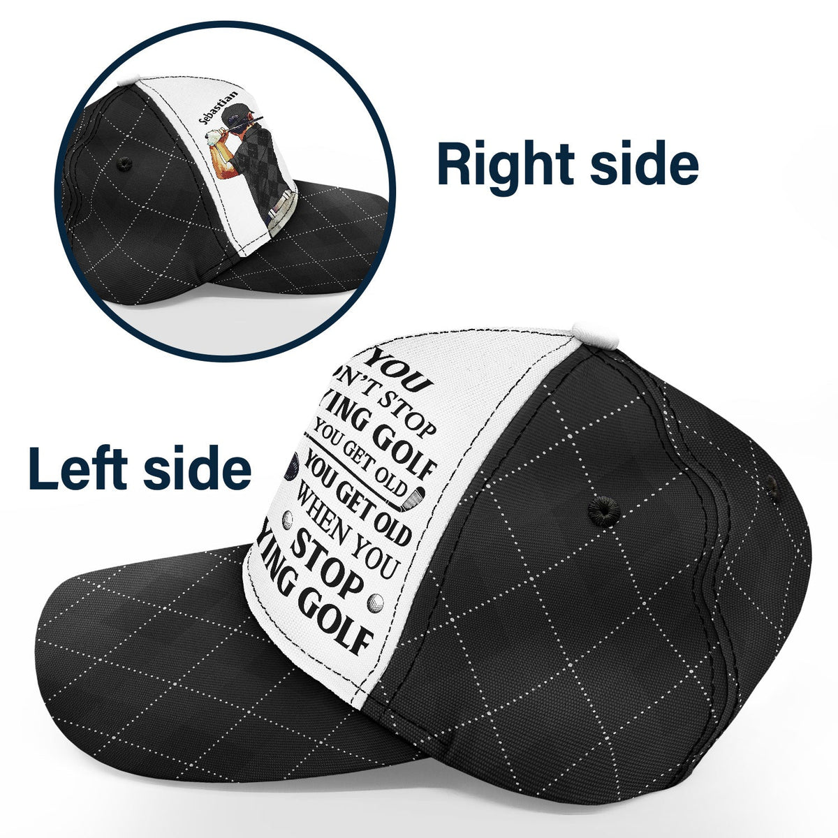 That's What I Do I Play Golf & I Know Things - Gift For Golfer - Personalized Classic Cap