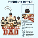 Baseball Softball Dad - Birthday, Loving Gift For Sport Fan, Dad, Father - Personalized Acrylic Car Hanger