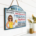 Pool Rules Swim At Your Own Risk Grilling Family - Home Decor, Backyard Decor, Gift For Her, Him, Couples, Husband, Wife - Personalized Custom Shaped Wood Sign