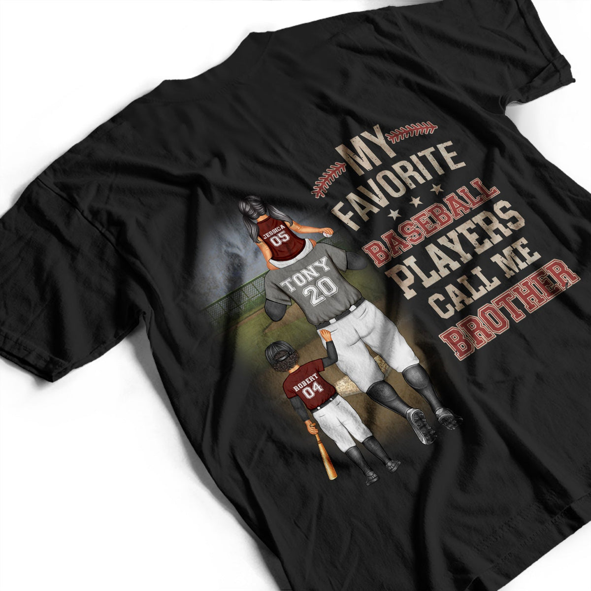 My Favorite Baseball Player Calls Me Dad - Gift For Father, Sport Fans - Personalized T Shirt