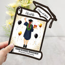 Graduation Appreciation - Graduation Gift For Friends, Family - Personalized 2-Layered Wooden Plaque With Stand