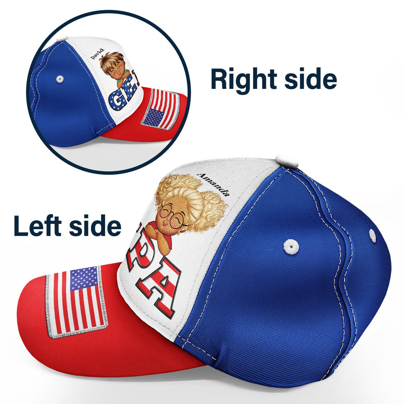 Daddy Papa Stars And Stripes - Gift For Father, Grandpa, Grandfather - Personalized Classic Cap