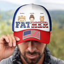 Daddy Papa Stars And Stripes - Gift For Father, Grandpa, Grandfather - Personalized Classic Cap