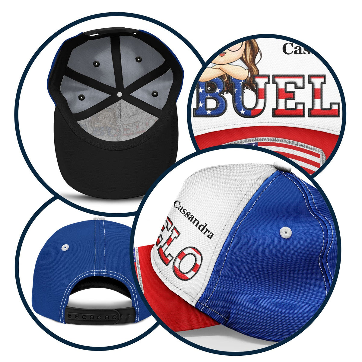 Daddy Papa Stars And Stripes - Gift For Father, Grandpa, Grandfather - Personalized Classic Cap