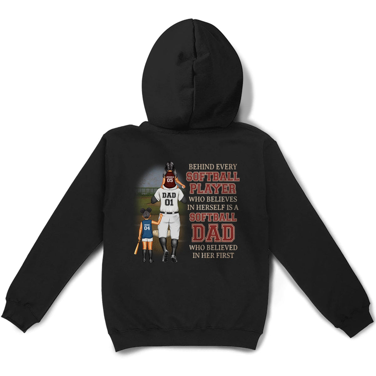 Behind Every Baseball Player - Gift For Father, Sport Fans - Personalized T Shirt