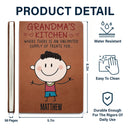Grandma's Recipe Book Unlimited Supply Of Treats For Grandkids - Personalized Leather Journal