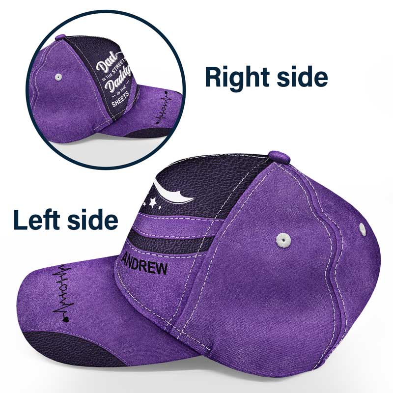 Papa dans la rue, papa dans les draps - Casquette classique personnalisée 