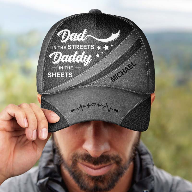 Papa dans la rue, papa dans les draps - Casquette classique personnalisée 