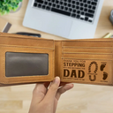 Stepdad, Bonus Dad Thank You For Stepping Into - Personalized Bifold Wallet