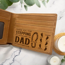 Stepdad, Bonus Dad Thank You For Stepping Into - Personalized Bifold Wallet