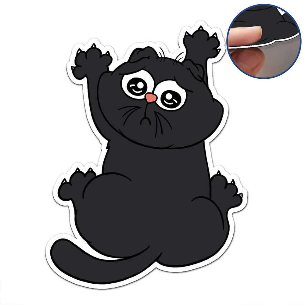 Chat drôle qui gratte - Aimant personnalisé 