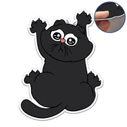 Funny Cat Scratching - Personalized Magnet