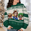 Best Dog Mom Ever Christmas - Personalized Unisex Ugly Sweater
