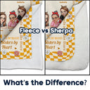 Best Friends Forever Partners In Crime - Personalized Fleece Blanket, Sherpa Blanket