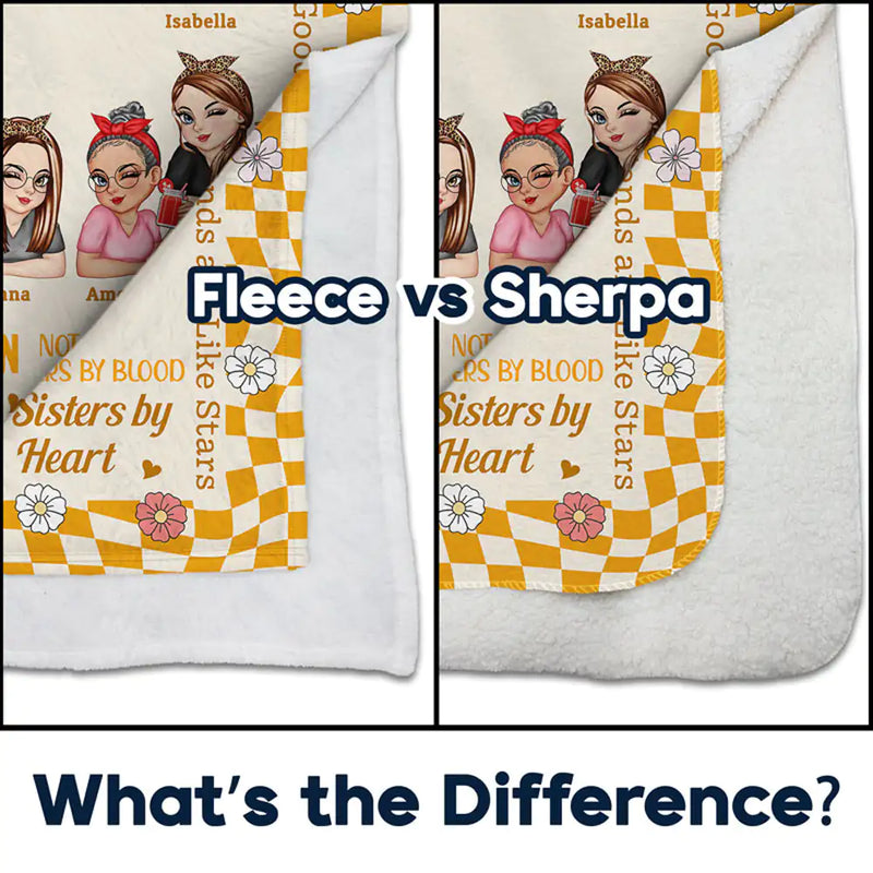 Best Friends Forever Partners In Crime - Personalized Fleece Blanket, Sherpa Blanket