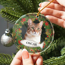 Custom Photo If Love Could Saved You Pet Lover - Personalized Circle Glass Ornament