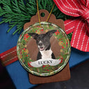 Custom Photo If Love Could Saved You Pet Lover - Personalized Circle Glass Ornament
