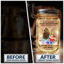 Watching You Being A Mom Mother And Daughter - Personalized Mason Jar Light