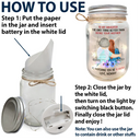 Watching You Being A Mom Mother And Daughter - Personalized Mason Jar Light