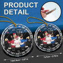 Friendships May Start At The Workplace Christmas Colleagues Backside - Personalized Circle Glass Ornament