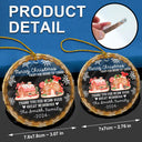 From Our House To Yours Thank You Great Neighbors - Personalized Circle Glass Ornament