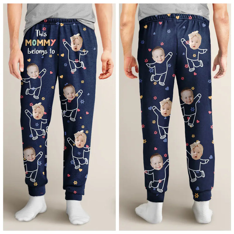 Custom Photo This Nana Belongs To Grandkids - Personalized Pajama Pants