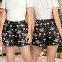 Christmas,Custom Photo,Gift For Father,Gift For Mother,Gift For Grandma,Gift For Grandpa,Happy - Custom Photo Best Dad Grandpa Mom Grandma Ever - Personalized Pajama Shorts