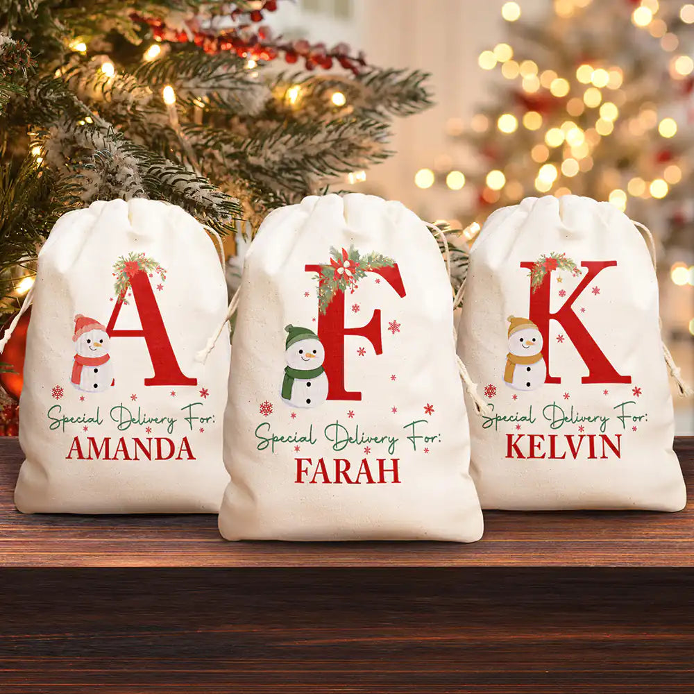 Monogram Name Special Delivery - Personalized Favor Bag