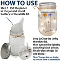 Gift For Grandma,Gift For Mother,Gift For Women,Gift For Yourself,Love - Grandma's Garden Birth Flower - Personalized Mason Jar Light