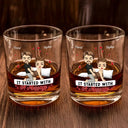 Gift For Couples, Gift For Boyfriend, Gift For Husband, Gift For Wife, Gift For Girlfriend - Couple My Favorite Thing To Do Is You - Personalized Whiskey Glass