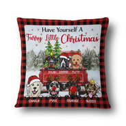 Offrez-vous un Noël tout en fourrure ! Cadeau de Noël pour les amoureux des chiens ! Coussin personnalisé