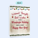 Meilleurs amis côte à côte ou à des kilomètres de distance - Cadeau de Noël pour BFF, sœurs - Carte de vœux pliée personnalisée