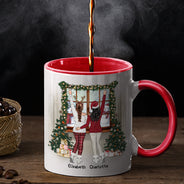 Best Friends Are The Sisters We Choose For Ourselves - Christmas Gift For BFF - Personalized Custom Accent Mug