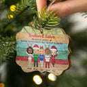 Sisters Forever Never Apart Maybe In Distance - Christmas Gift For BFF And Siblings - Personalized Custom Wooden Ornament, Aluminum Ornament