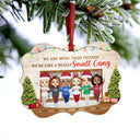 Best Friends We Are Like A Small Gang - Christmas Gift For BFF And Colleagues - Personalized Custom Aluminum Ornament