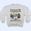 Camping Partners For Life Camping Couple - Personalized Custom T Shirt