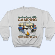 Partenaires de camping pour la vie - Couple de camping - T-shirt personnalisé