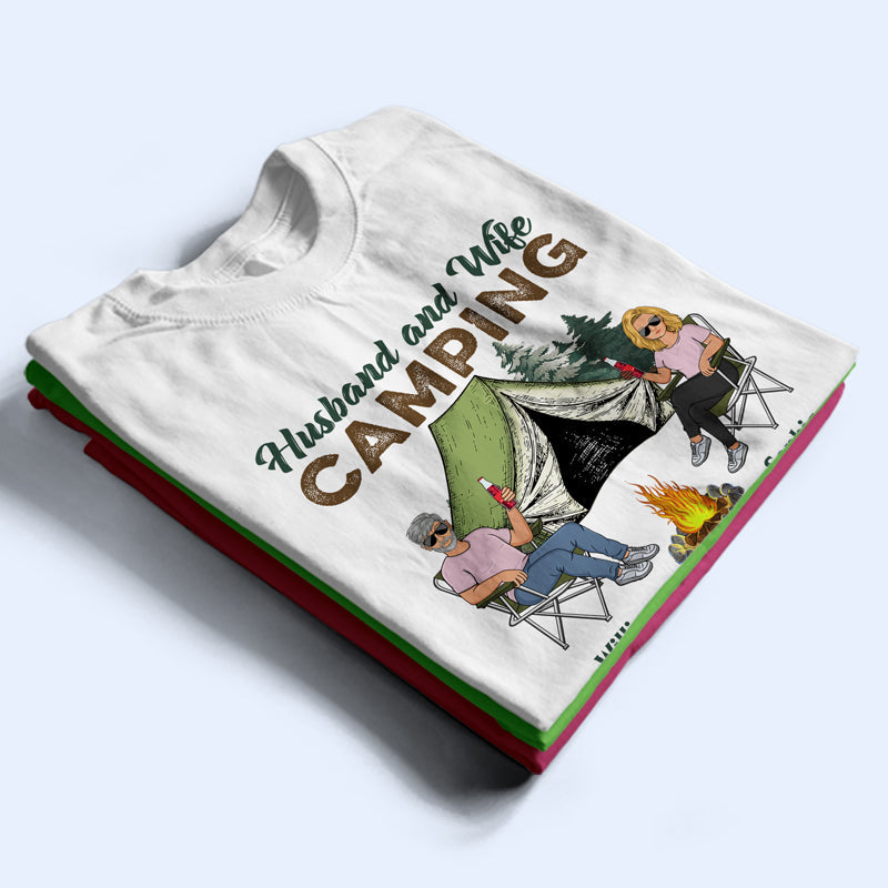 Partenaires de camping pour la vie - Couple de camping - T-shirt personnalisé