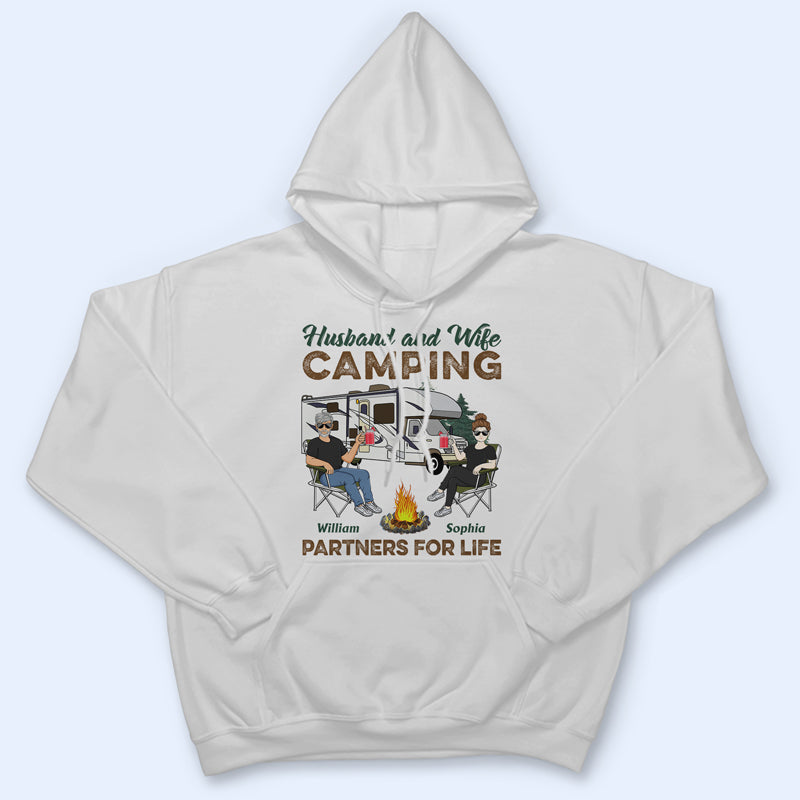 Partenaires de camping pour la vie - Couple de camping - T-shirt personnalisé