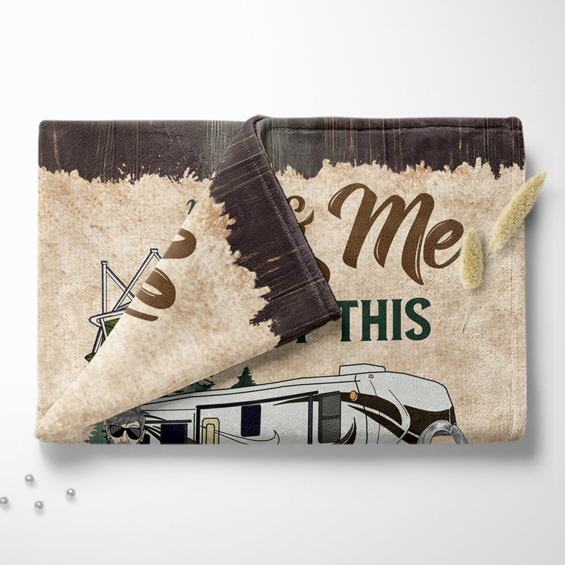 Partenaires de camping pour la vie : mari, femme, couple de camping – Couverture polaire personnalisée